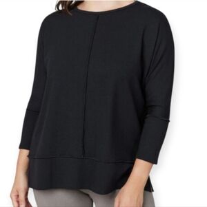 SPANX Perfect Length Dolman 3/4 Sleeve Pullover Top Oversized Sweatshirt medium